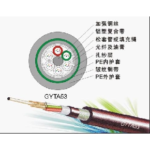 标准松套管加强铠装光缆（GYTA53）